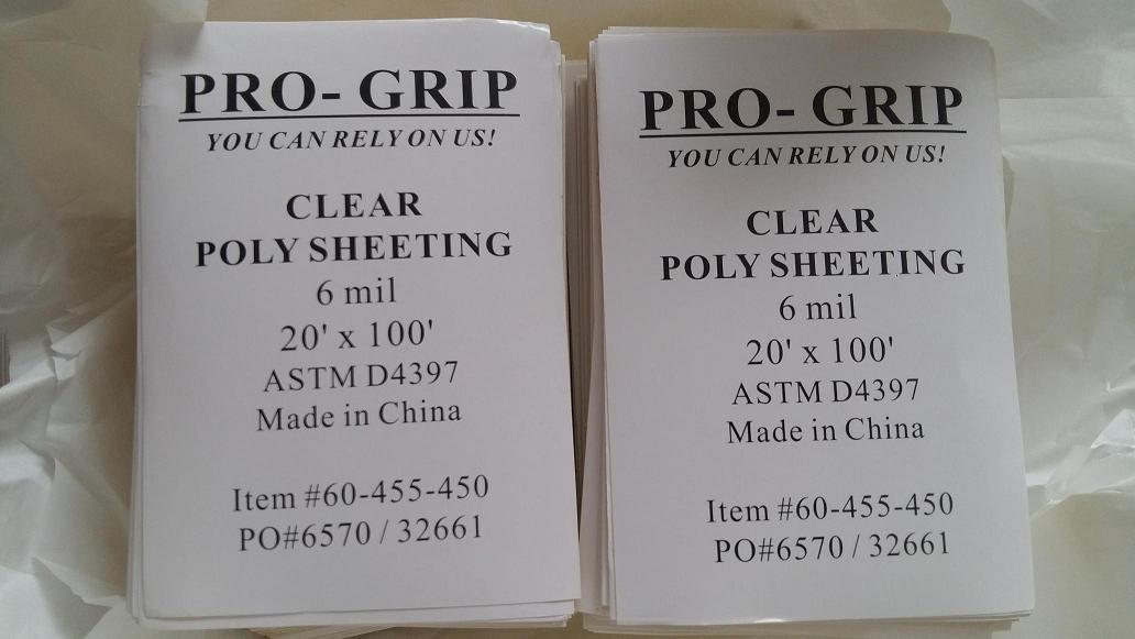 klare Polyethylenfolie