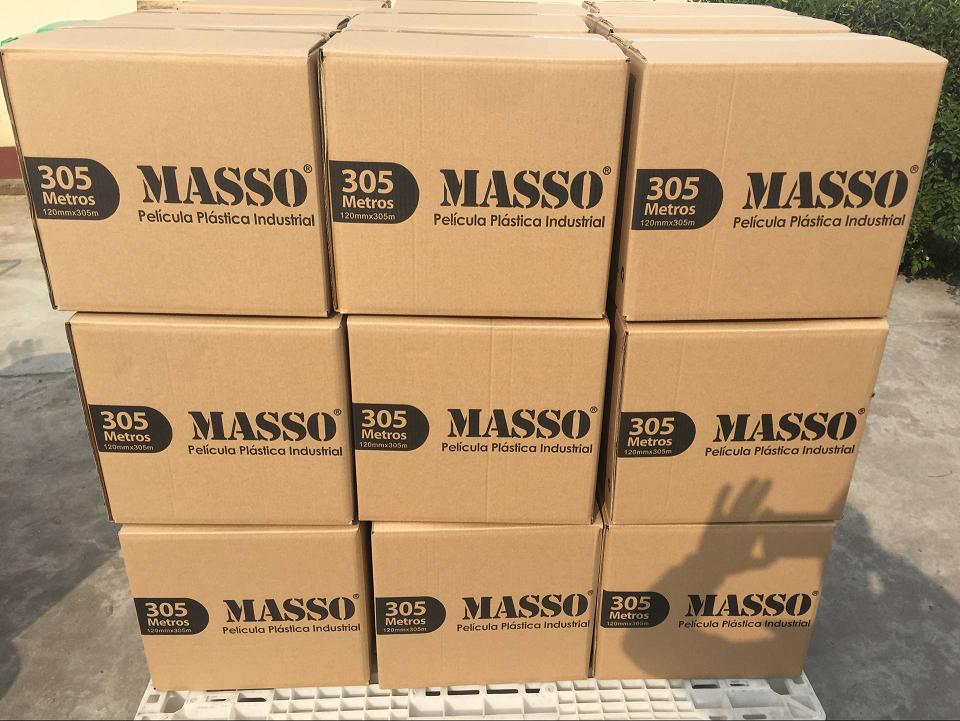 Stretchfolie Verpackung Karton