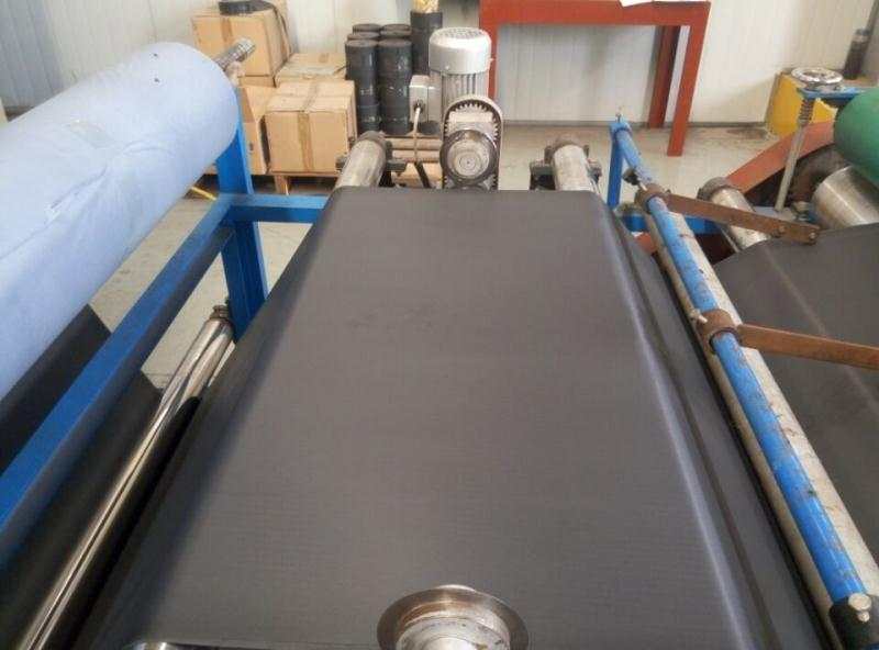 gepr&auml;gte schwarze PVC-Folie