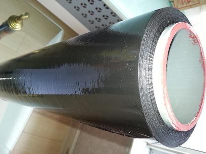 schwarzer Stretch-Film